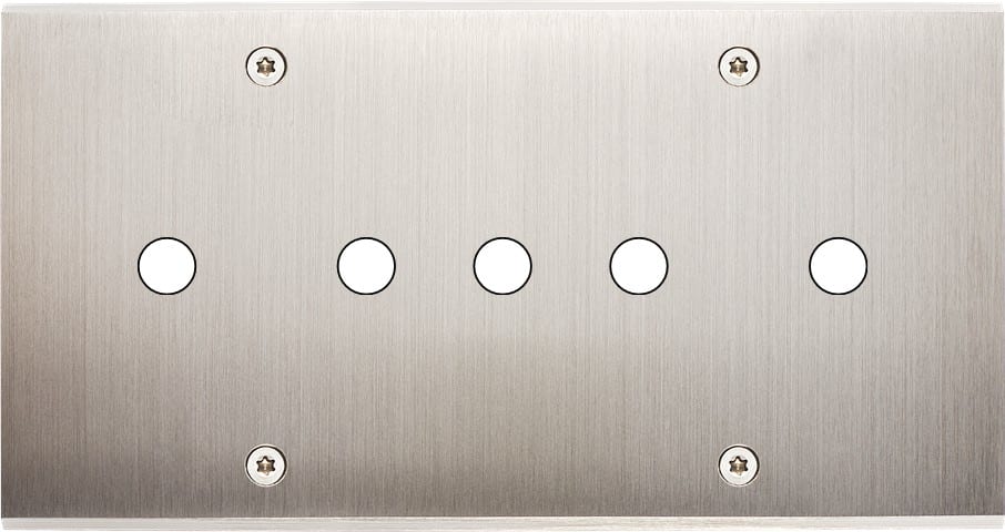 MODELEC - Façade Confidence Laiton Nickel Satine Double Horizontale P5 à Vis
