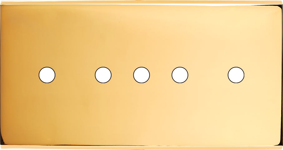 MODELEC - Façade Confidence Laiton Or Miroir Double Horizontale 5 Push