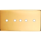 MODELEC - Façade Confidence Laiton Or Miroir Double Horizontale 5 Push