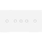 MODELEC - Façade Confidence Laiton Blanc Email Double Horizontale 5 Push