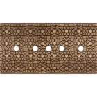 MODELEC - Façade Fascination Laiton Atlas Double Horizontale 5 Push