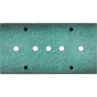 MODELEC - Façade Fascination Laiton Jade Double Horizontale P5 à Vis