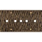 MODELEC - Façade Fascination Laiton Fauve Double Horizontale P5 à Vis