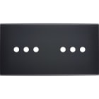 MODELEC - Façade Confidence Laiton Noir Double Horizontale 6 Push