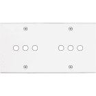 MODELEC - Façade Confidence Laiton Blanc Mat Double Horizontale P6 à Vis