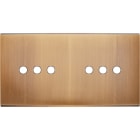 MODELEC - Façade Confidence Laiton Vieux Bronze Double Horizontale 6 Push