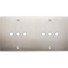 MODELEC - Façade Confidence Laiton Nickel Satine Double Horizontale P6 à Vis