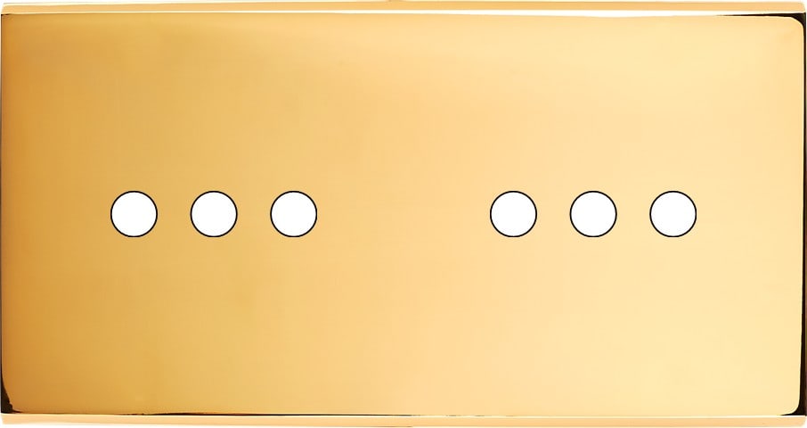 MODELEC - Façade Confidence Laiton Or Miroir Double Horizontale 6 Push