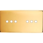MODELEC - Façade Confidence Laiton Or Miroir Double Horizontale 6 Push