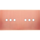 MODELEC - Façade Confidence Laiton Cuivre Satine Double Horizontale 6 Push