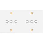 MODELEC - Façade Confidence Laiton Blanc Email Double Horizontale P6 à Vis