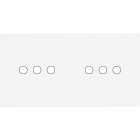 MODELEC - Façade Confidence Laiton Blanc Email Double Horizontale 6 Push