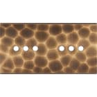 MODELEC - Façade Fascination Laiton Onde Double Horizontale 6 Push
