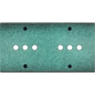 MODELEC - Façade Fascination Laiton Jade Double Horizontale P6 à Vis