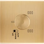 MODELEC - Façade Laiton Brosse Simple Thermostat Magnetique
