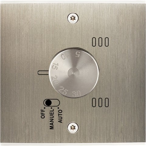MODELEC - Façade Confidence Laiton Acier Brosse Simple Th1 à Vis