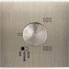 MODELEC - Façade Laiton Acier Brosse Simple Thermostat Magnetique