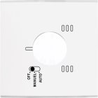MODELEC - Façade Laiton Blanc Simple Thermostat Magnetique