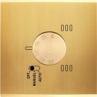 MODELEC - Façade Laiton Satine Simple Thermostat Magnetique