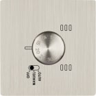 MODELEC - Façade Simple M en Laiton finition Nickel Brossé 1 thermostat magnétique