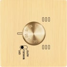 MODELEC - Façade Simple M en Laiton Brossé 1 thermostat magnétique