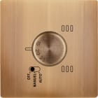 MODELEC - Façade Simple M en Laiton finition Vieux Bronze 1 thermostat magnétique