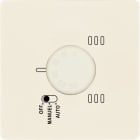 MODELEC - Façade Simple M en Aluminium finition Ivoire Mat 1 thermostat magnétique