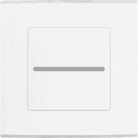 MODELEC - Façade Laiton Blanc Bouton plat pour Variateur Bluetooth magnétique