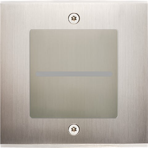 MODELEC - Façade Laiton Nickel satiné Bouton plat pour Variateur Bluetooth à vis