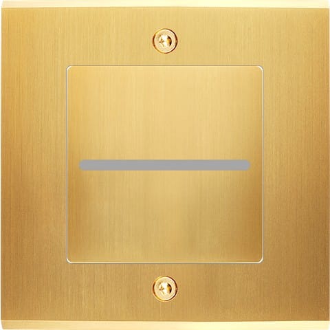 MODELEC - Façade Laiton Satiné Bouton plat pour Variateur Bluetooth à vis
