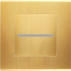 MODELEC - Façade Laiton Satiné Bouton plat pour Variateur Bluetooth magnétique