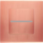 MODELEC - Façade Laiton Cuivre Satiné Bouton plat pour Variateur Bluetooth magnétique