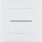 MODELEC - Façade Aluminium Blanc Mat Bouton plat pour Variateur Bluetooth magnétique