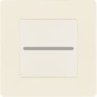 MODELEC - Façade Aluminium Ivoire Mat Bouton plat pour Variateur Bluetooth magnétique