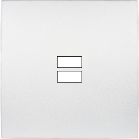 MODELEC - Façade Karo Blanc Ouverture Pour Chargeur Double Usb