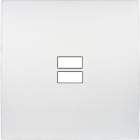 MODELEC - Façade Karo Blanc Ouverture Pour Chargeur Double Usb