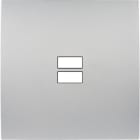 MODELEC - Façade Karo Alu Ouverture Pour Chargeur Double Usb
