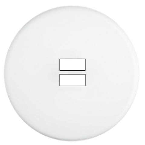MODELEC - Façade Iris Blanc Soft Touch Simple Ouverture Pour Chargeur Double Usb