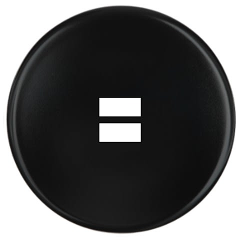 MODELEC - Façade Iris Noir Soft Touch Simple Ouverture Pour Chargeur Double Usb