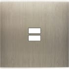 MODELEC - Façade Confidence Laiton Acier Brosse Simple U1