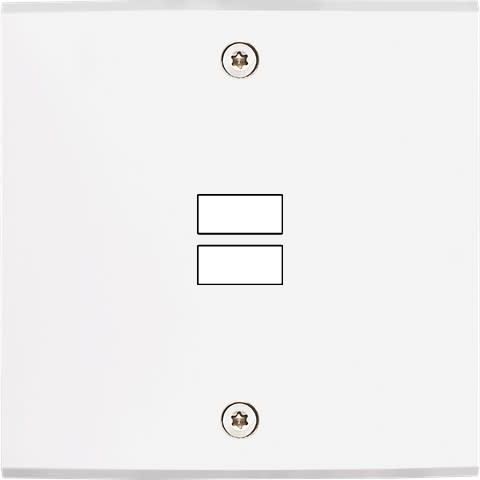 MODELEC - Façade Confidence Laiton Blanc Mat Simple U1 à Vis