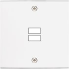 MODELEC - Façade Confidence Laiton Blanc Mat Simple U1 à Vis