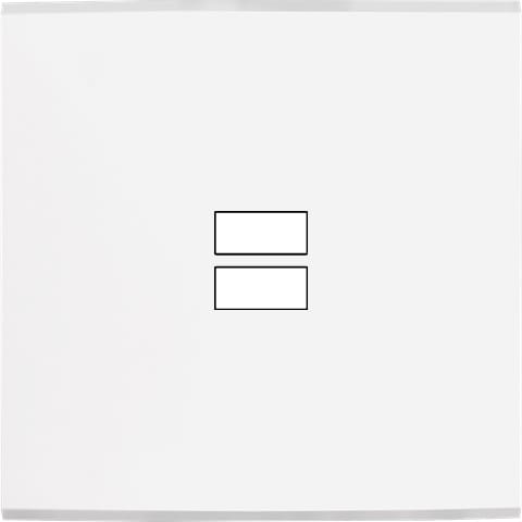 MODELEC - Façade Confidence Laiton Blanc Mat Simple U1