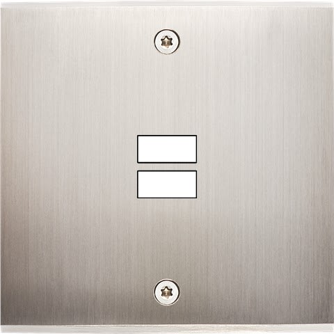 MODELEC - Façade Confidence Laiton Nickel Satine Simple U1 à Vis