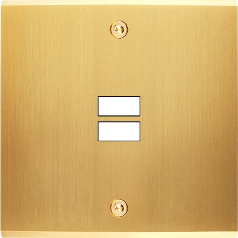 MODELEC - Façade Confidence Laiton Satine Simple U1 à Vis