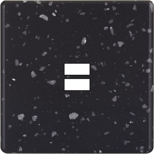 MODELEC - Façade Hitera Terrazzo Noir Simple U1; Façade à clip.