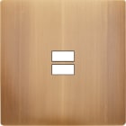 MODELEC - Façade "M" Laiton Vieux Bronze Simple 1 Chargeur USB magnétique