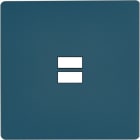 MODELEC - Façade "M" Gris Mat Simple 1 Chargeur USB magnétique