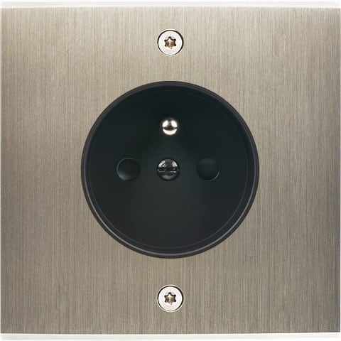 MODELEC - Façade Confidence Laiton Acier Brosse Simple PC à Vis