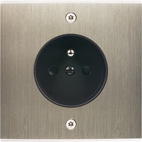 MODELEC - Façade Confidence Laiton Acier Brosse Simple PC à Vis